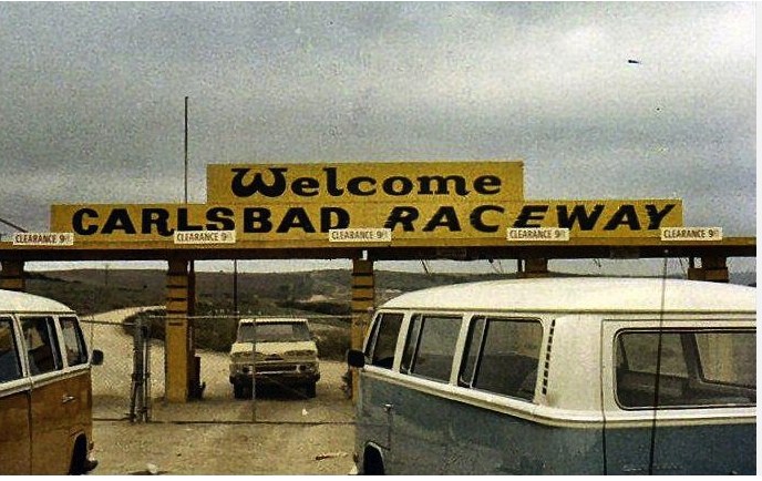 Entrance to Gate at Carlsbad Raceway in the early 70s
