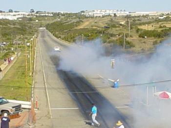 White Truck Burnout -6