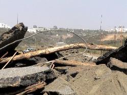 pic pile of racetrack rubble